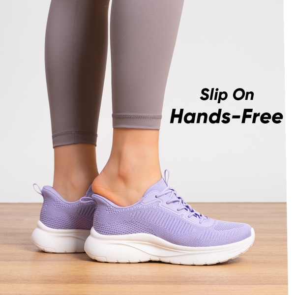[ActiveFlow] Women's Comfortable Athleisure Sneakers - PURPLE - 3